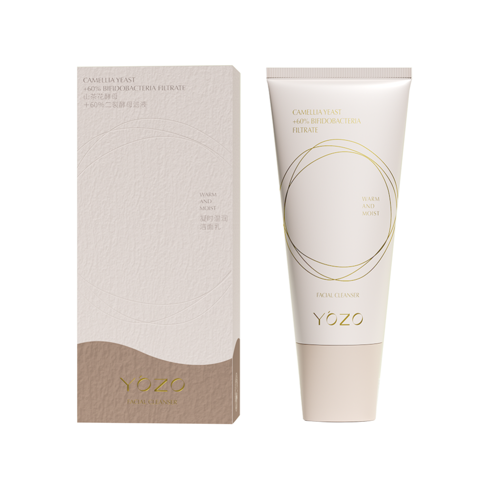 [YOZO] ОМОЛОЖЕНИЕ/БИОМ Пенка для умывания Camellia Yeast + 60% Bifidobacteria Filtrate Warm And Moist Facial Cleanser, 120 гр