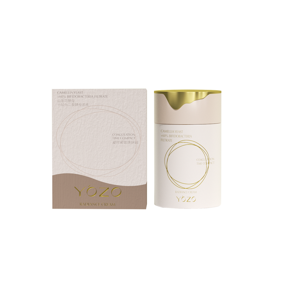 [YOZO] ОМОЛОЖЕНИЕ/БИОМ Крем для лица Сamellia Yeast + 60% Bifidobacteria Filtrate Coagulation Time Compact Radiance Cream, 50 гр