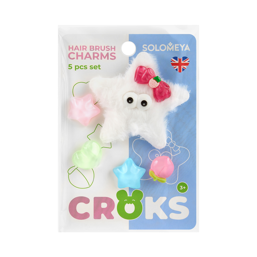 [SOLOMEYA] НАБОР украшений для расчески ПУШИСТОЕ НАСТРОЕНИЕ Set Of Charms, 5 шт