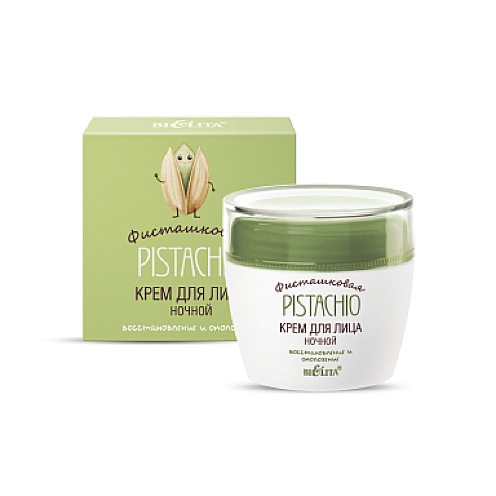 [БЕЛИТА] Крем для лица ночной ВОССТАНОВЛЕНИЕ И ОМОЛОЖЕНИЕ Pistachio, 50 мл