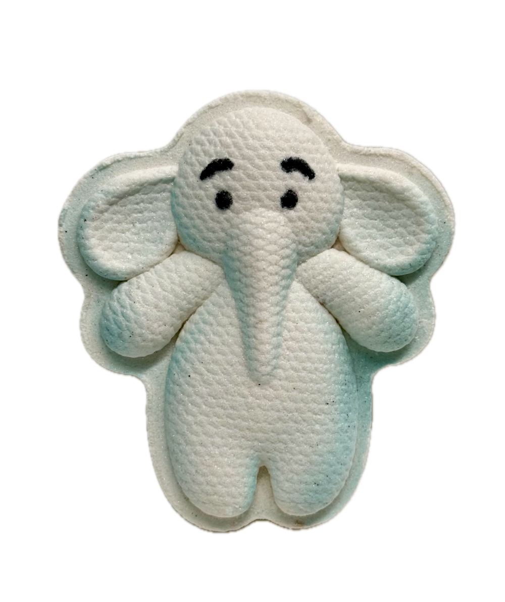 [NOKAMI] Бомбочка для ванн ручной работы СЛОНИК с ароматом МАНГО – КОКОС, 160 гр