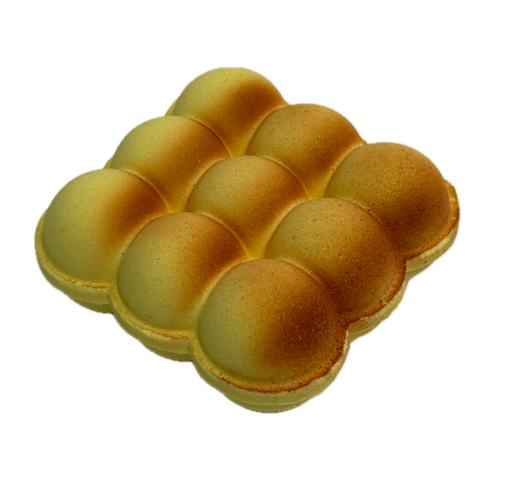 [NOKAMI] Бомбочка для ванн ручной работы ПИРОЖНОЕ с ароматом БАНАНОВО-ОРЕХОВЫЙ КРУАССАН, 190 гр